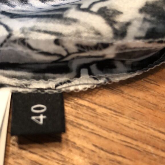 Won Hundred shift dress in 100% silk Style: Jenn black and white US 10 (40) - Picture 12 of 12